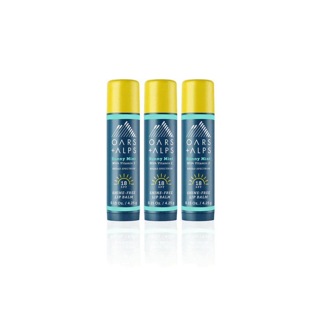 Oars + Alps SPF Shine-Free Lip Balm Kit - Sunny Mint