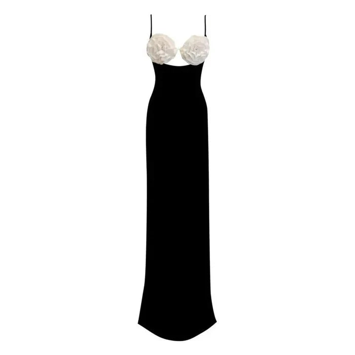 *Oh Là Là 3D Flower Design Maxi Dress