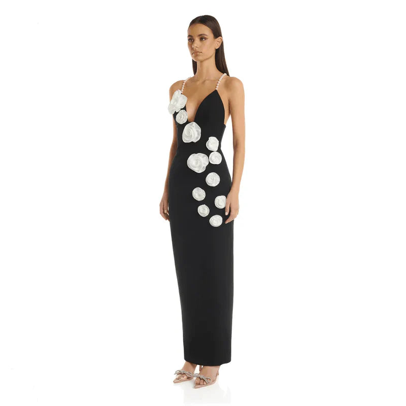 Mermaid Way Riverside 3D Flower Maxi Dress