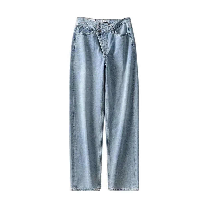 Mermaid Way Rodeo Asymmetric Straight Leg Jeans