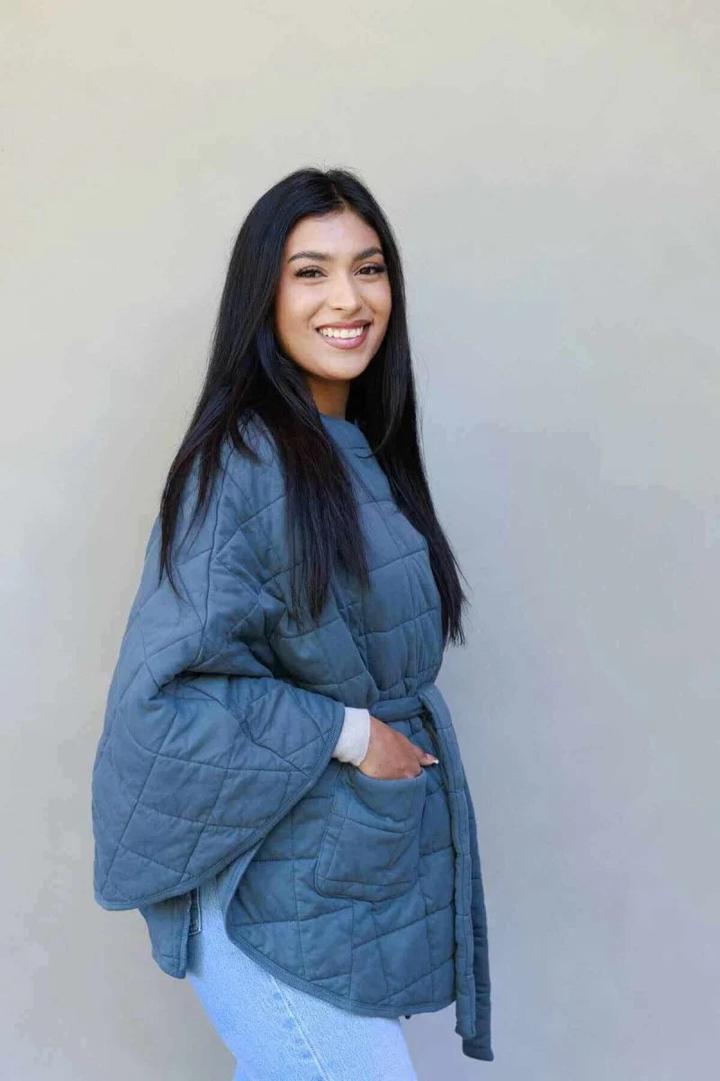 Simple Wishes Scarlett Quilted Swing Jacket