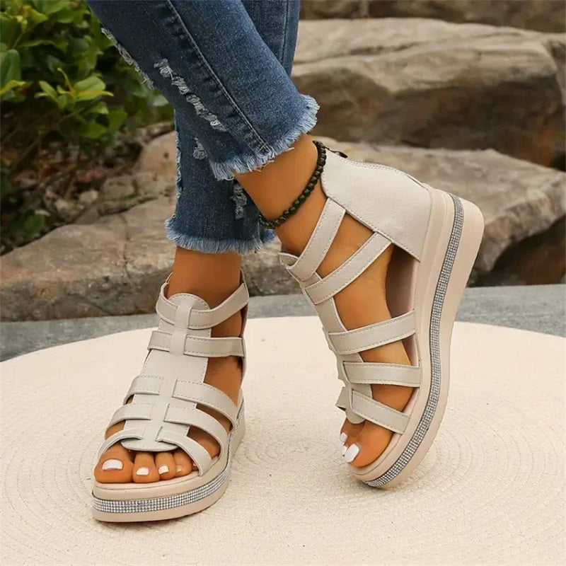 Harper & Lane Scarlett - Strappy Platform Sandals