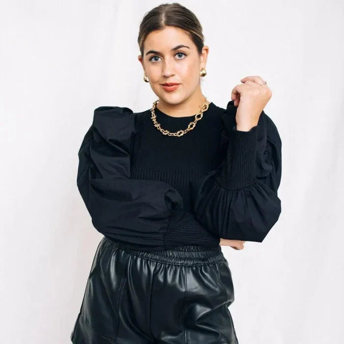 *Stella Cozy White Knit Sweater