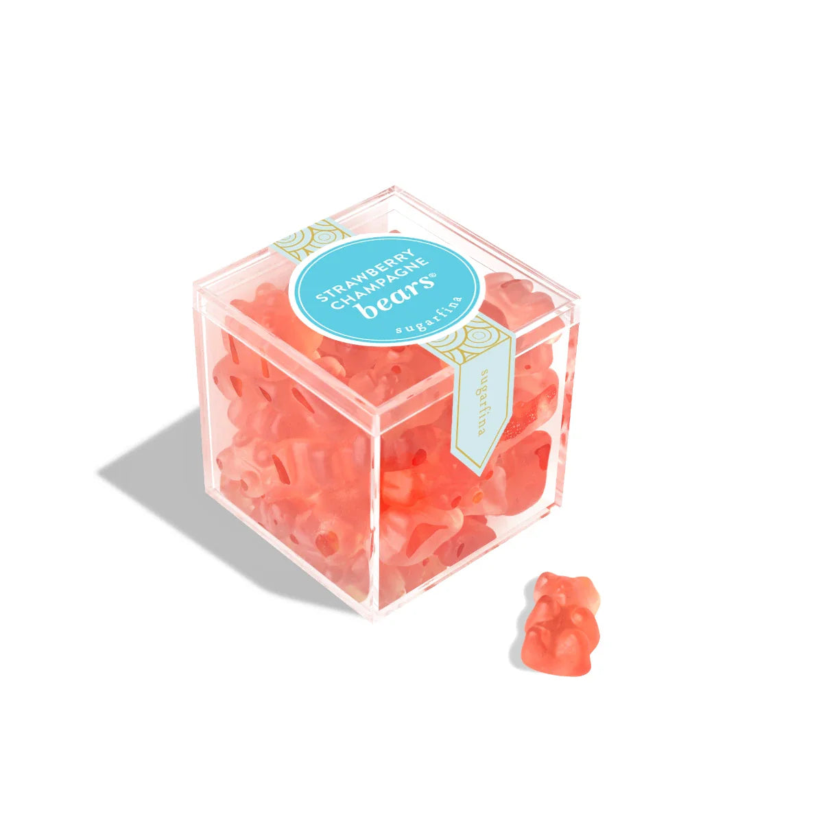 Sugarfina Strawberry Champagne Bears - Small Candy Cube