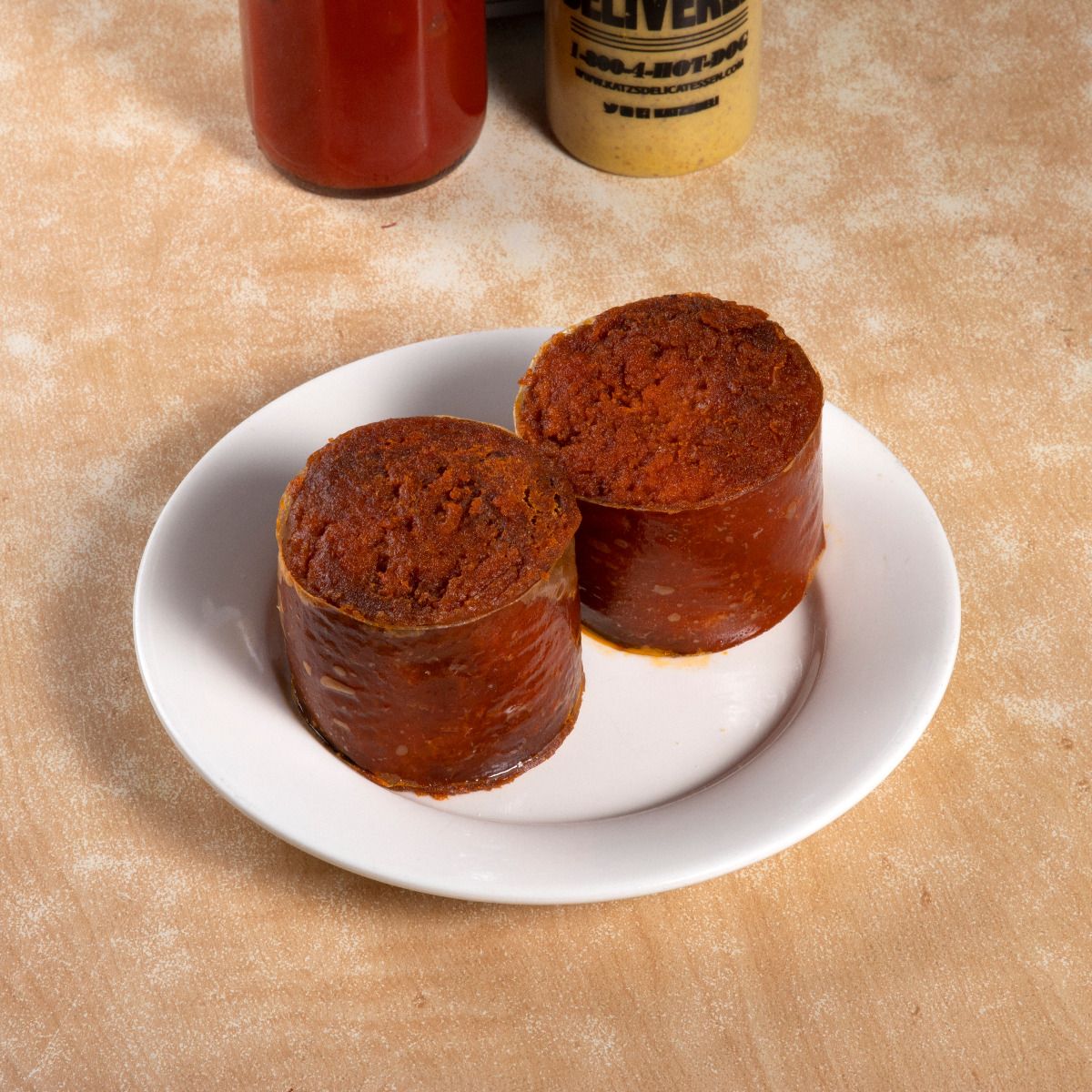 Katz's Delicatessen Kishka (Stuffed Derma) with Gravy