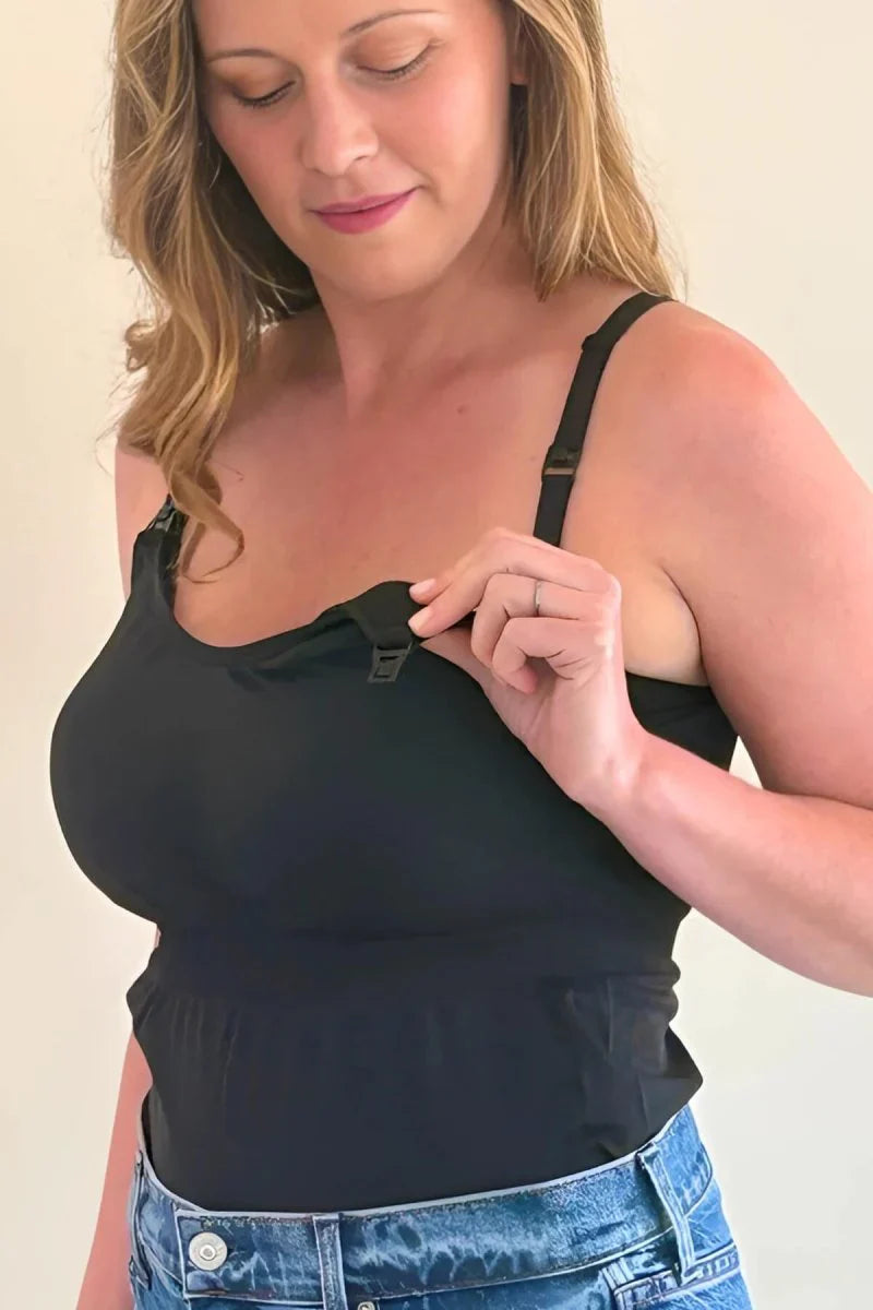 Simple Wishes SuperMom Silhouette Nursing & Pumping Seamless Tank