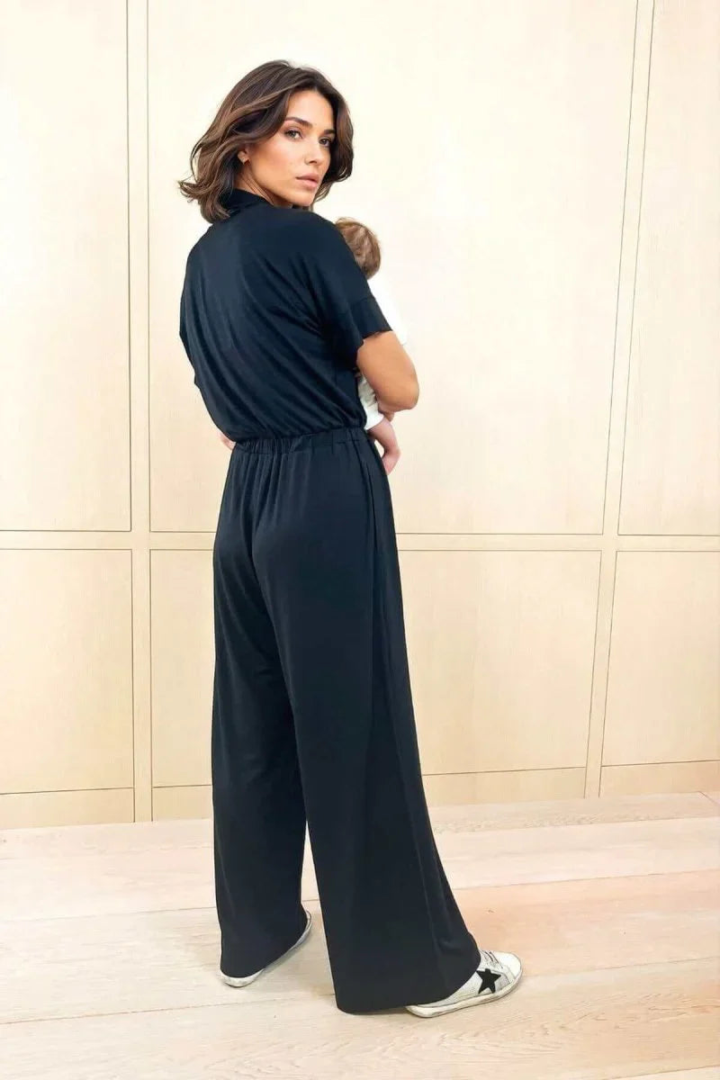 Simple Wishes Suzanne Jersey Nursing Jumpsuit