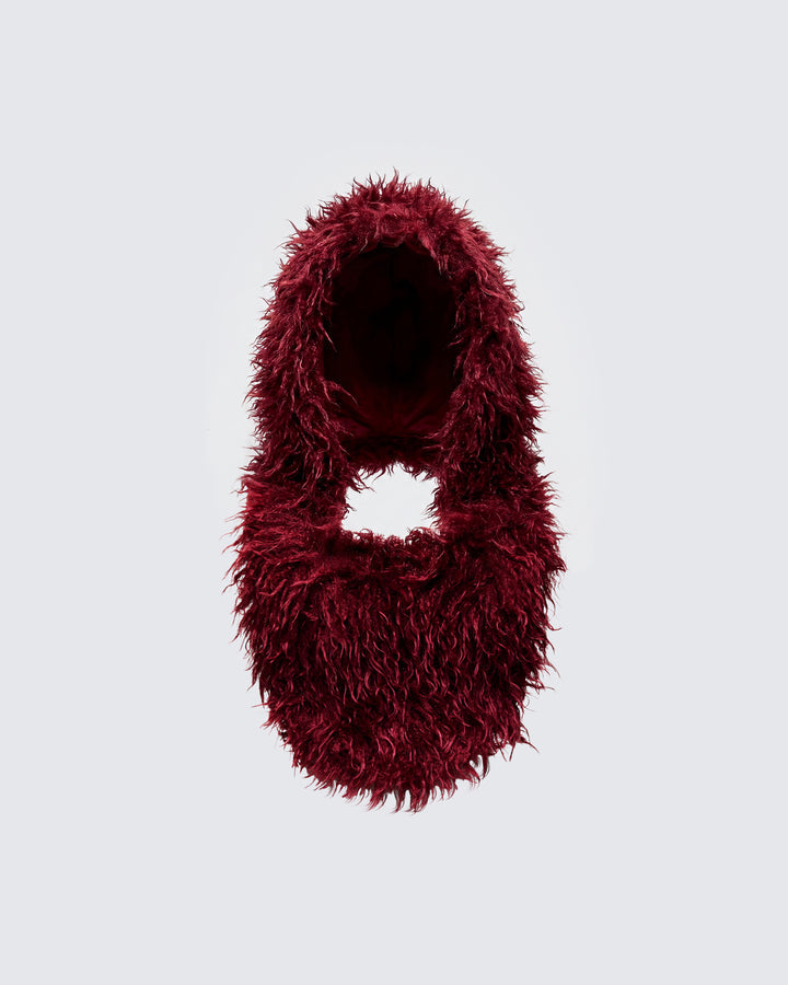 Finesse Tamara Plum Backless Hood Top