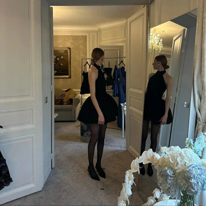 *Tea Time Puff Mini Dress