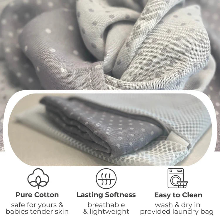 Simple Wishes The Haven 100% Cotton 7-in-1 Nursing Cover