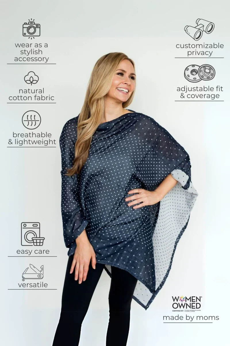 Simple Wishes The Haven 100% Cotton 7-in-1 Nursing Cover