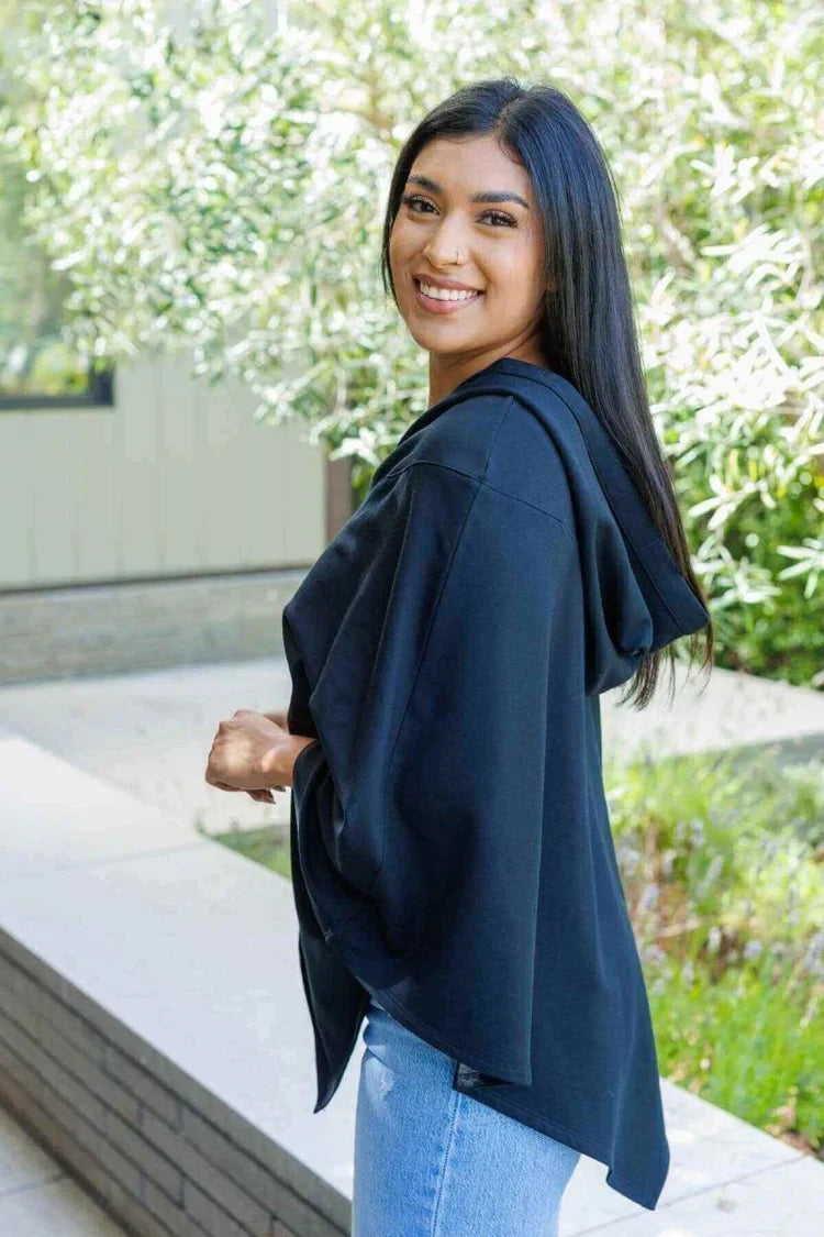 Simple Wishes Zoe Fleece Hooded Poncho