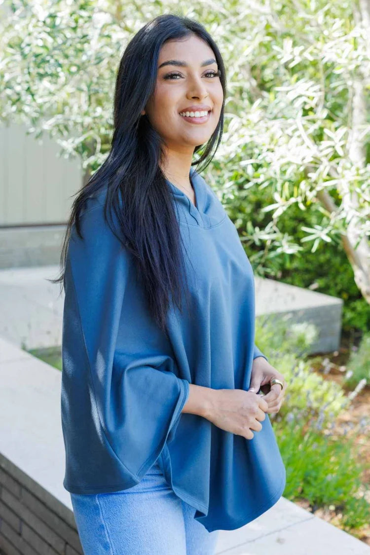 Simple Wishes Zoe Fleece Hooded Poncho